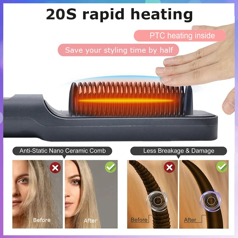 MYRA™ – Professional heated ionic smoothing brush