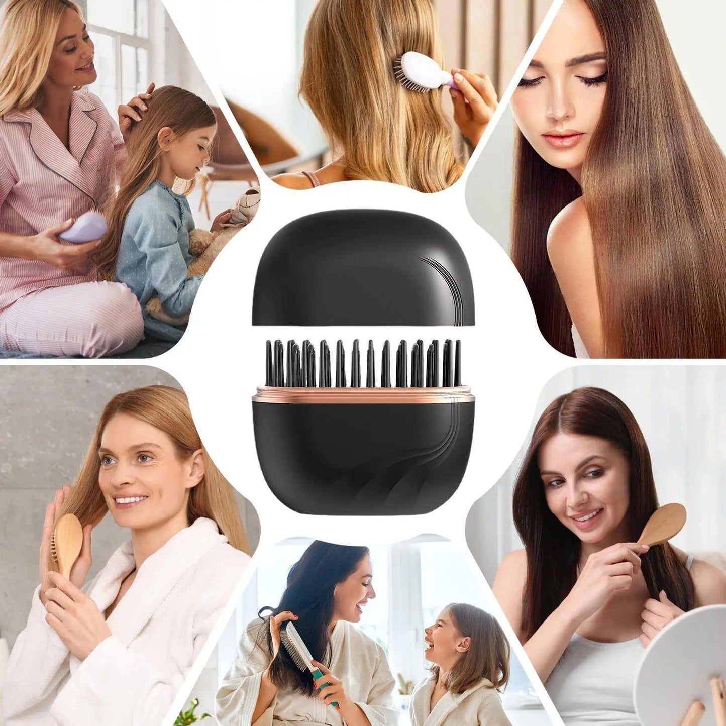MYRA™ SmoothGo – Mini Heating Brush for Smoothing & Taming