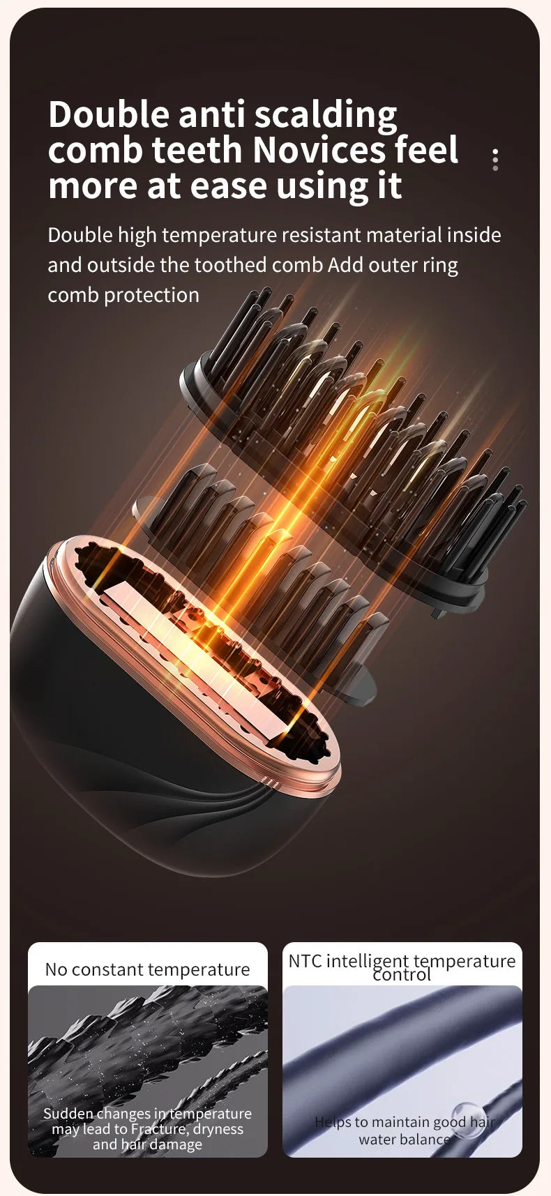 MYRA™ SmoothGo – Mini Heating Brush for Smoothing & Taming