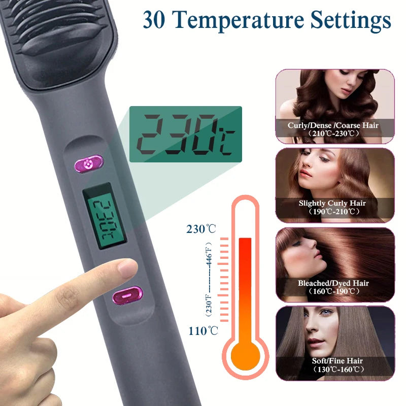 MYRA™ – Professional heated ionic smoothing brush