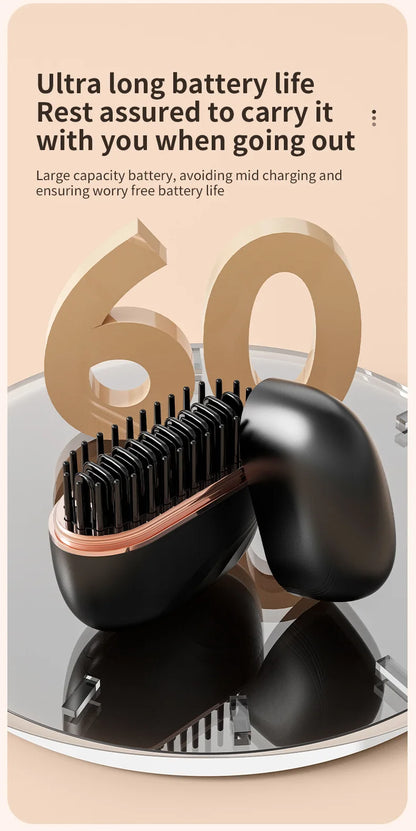 MYRA™ SmoothGo – Mini Heating Brush for Smoothing & Taming