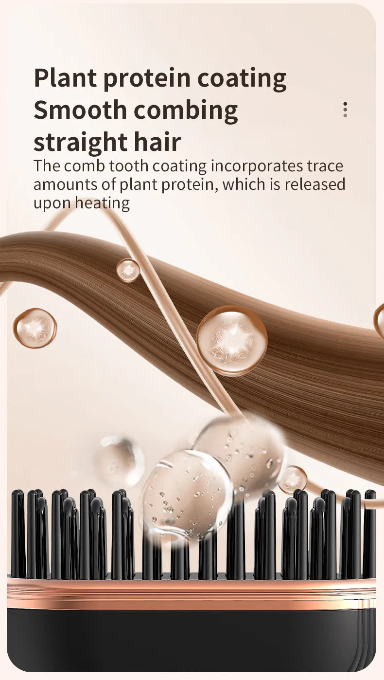 MYRA™ SmoothGo – Mini Heating Brush for Smoothing & Taming