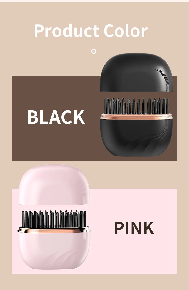 MYRA™ SmoothGo – Mini Heating Brush for Smoothing & Taming